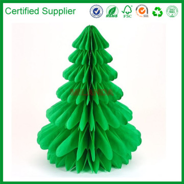 countertop / green paper tree
