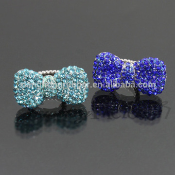 Rhinestone bow Stretch Ring