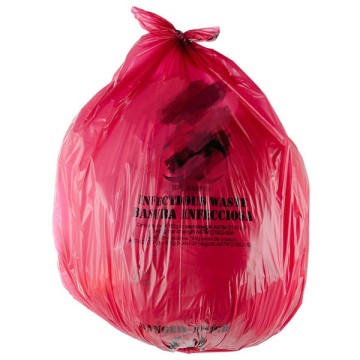 Bolsa de basura roja de alta densidad