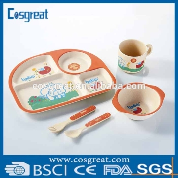 Colored disposable Children melamine set