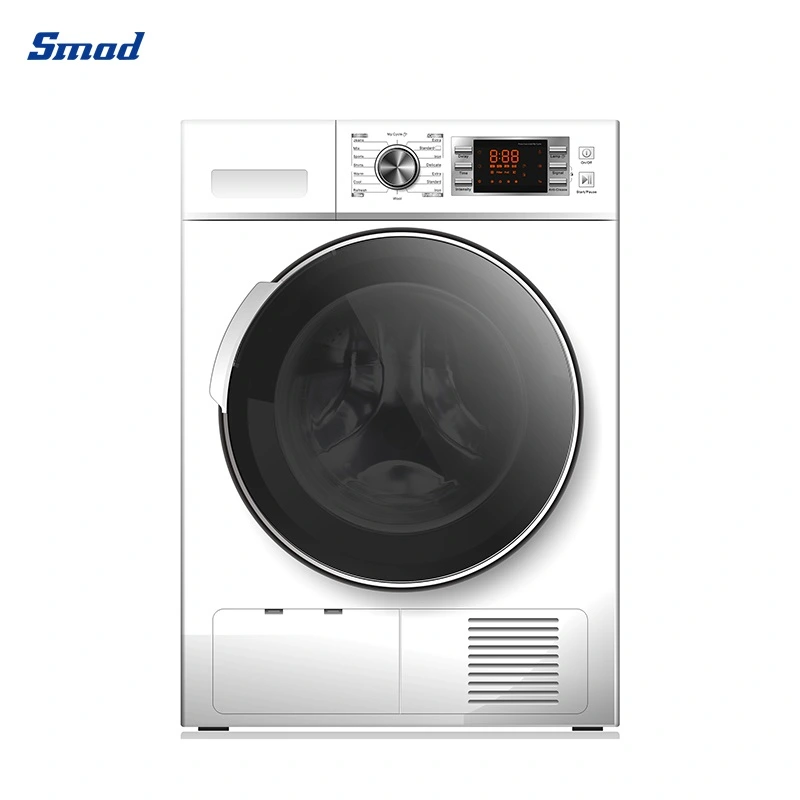 Smad 8kg Home Clothes Front Loading Ventless Condenser Tumble Dryer