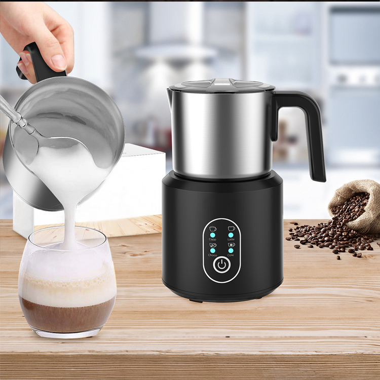 Electric Milk Frother Foamer Frothing Milk Warmer EU Foam Coffee Maker Machine Latte Cappuccino Bubble