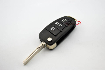 Car key flip key shell for Audi A4 A6 Q5 Q7 TT 3 button flip key shell