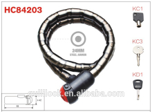 Carapace Lock,Armored Cable Lock,Motorcycle Lock HC84203