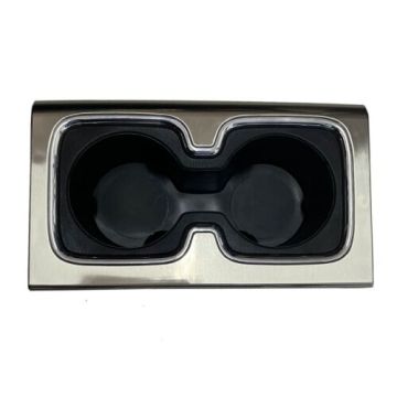 Carbon Fiber Center Console Cup Holder Compatible with Chevrolet Silverado 1500 & GMC Sierra 1500