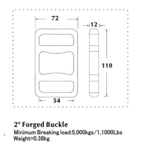 Forged Buckle Break Load 5000KG/4000KG/3000KG