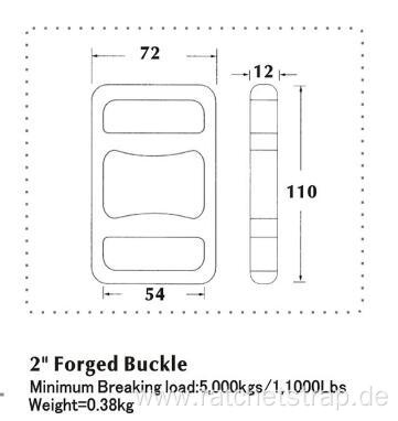 Forged Buckle Break Load 5000KG/4000KG/3000KG