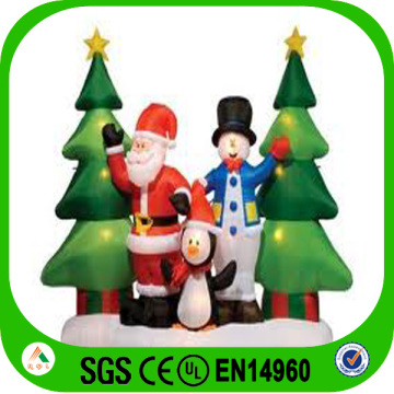 combo outdooor inflatable 20ft christmas inflatable santa and snowman