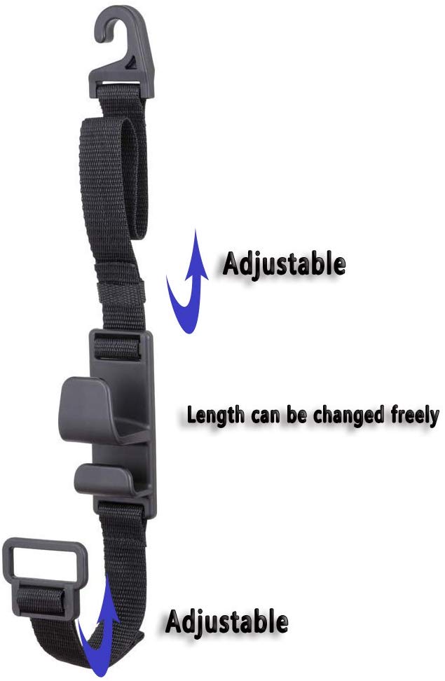 Adjustable Retractable Universal Car Back Sear Hook Headrest Hooks For Car Seats