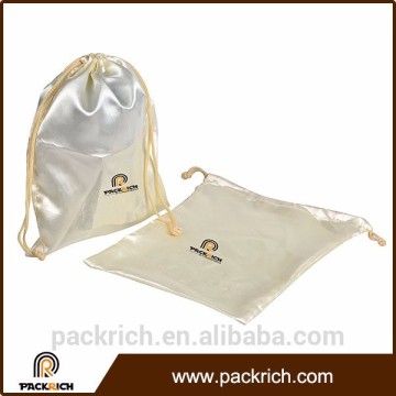 Top quality customized printed drawstring satin so good candy bags