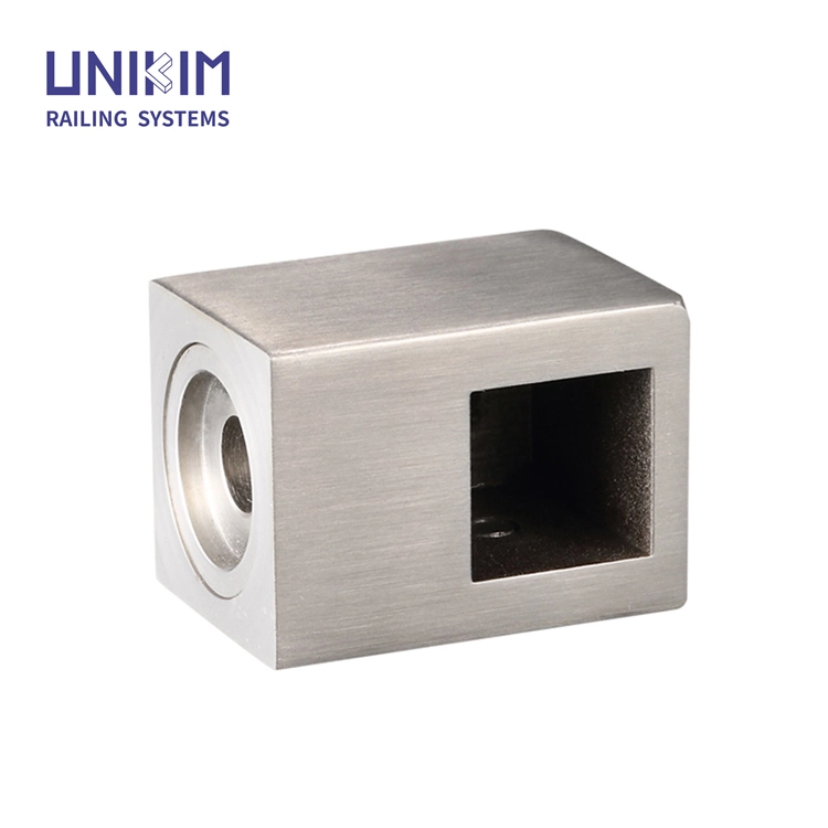 Square Handrail Fittings Square Bar Holder Stainless Steel Railing Fittings