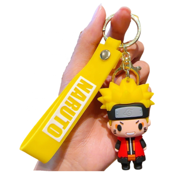 Anime Naruto Ninja Character Keychains: Soft PVC Promotional Gifts and Decorative Pendants