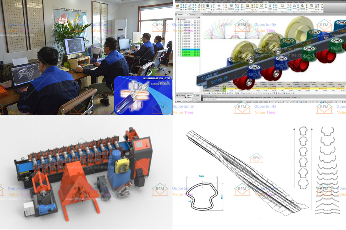 For panels produced by building material companies stable fuselage body panel forming machine