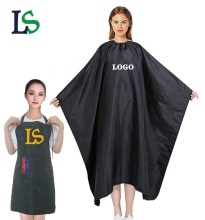 Black Shampoo Haircut Cape Barber Apron with Hook Manufacturer
