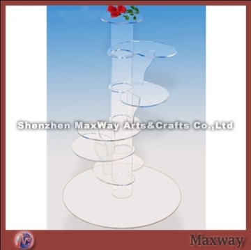 Transparent acrylic tree-shaped cake stand