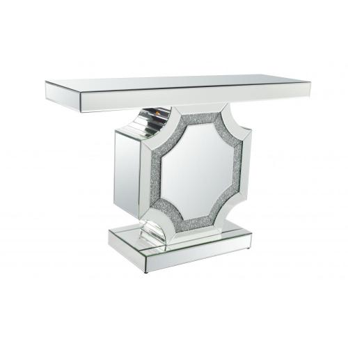 Table de console de diamant broyée en miroir à la vente à chaud