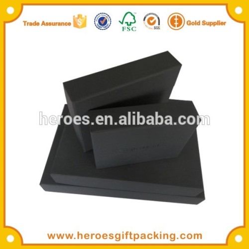 Trade Assurance Custom Top and Bottom Cover Box High-end Dark Color Fancy Paper Gift Box