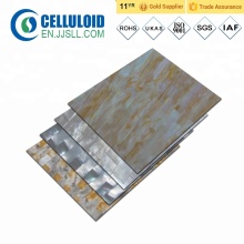 Yellow and white mop paua shell sheet