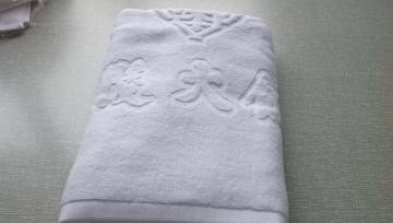 Hotel Luxury Bath Towel With Jacquard Logo