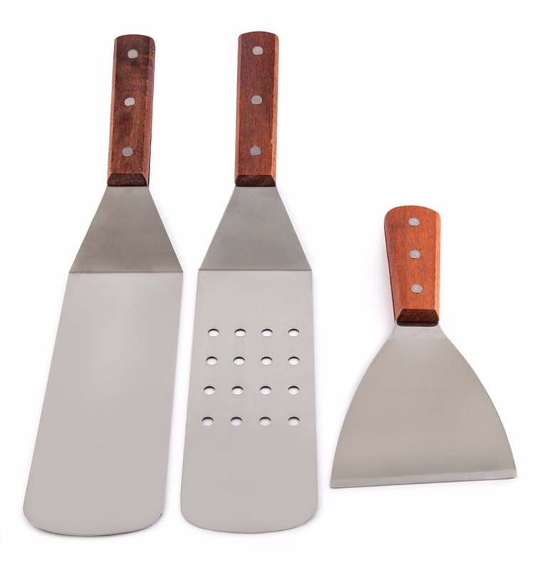 Stainless steel bakeware set pastry tools angled metal icing spatula