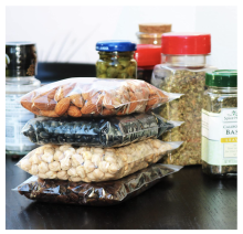 Resealable top zip travel bags