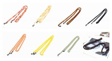 Retro acrylic glasses chain retainer Sunglasses hanging rope support neck reading suitable for women and men