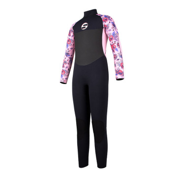 Seakkin Girls Back Zip 3 mm Neopreno Surfing Wetsuit