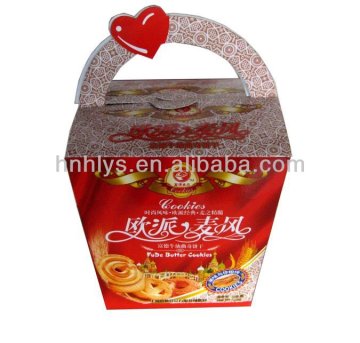 2014 New Design Custom Cake Paper Box With Handle