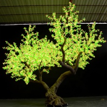 Waterproof Outdoor RGB LED Maple Leaf Christmas Tree Ornaments