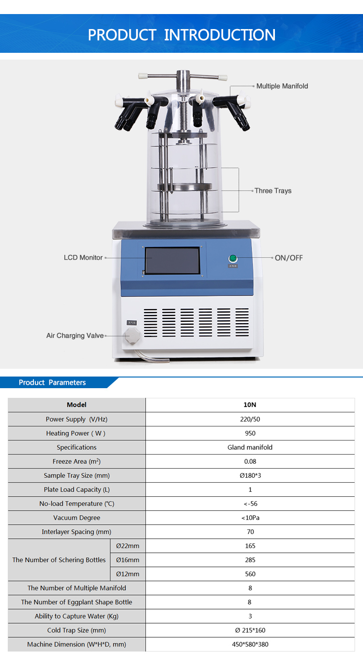 Small Pharmaceutical Production Freeze Dryer