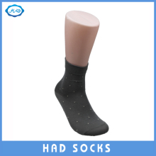 Dot and Cat Jacquard Lady Mercerized Cotton Quarter Custom Socks