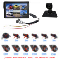 10.1 inch 6 channel vehicle monitor system support 2.5D touch/H.265 compression standard function