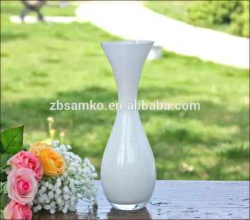 Handmade flower arrangement glass vase
