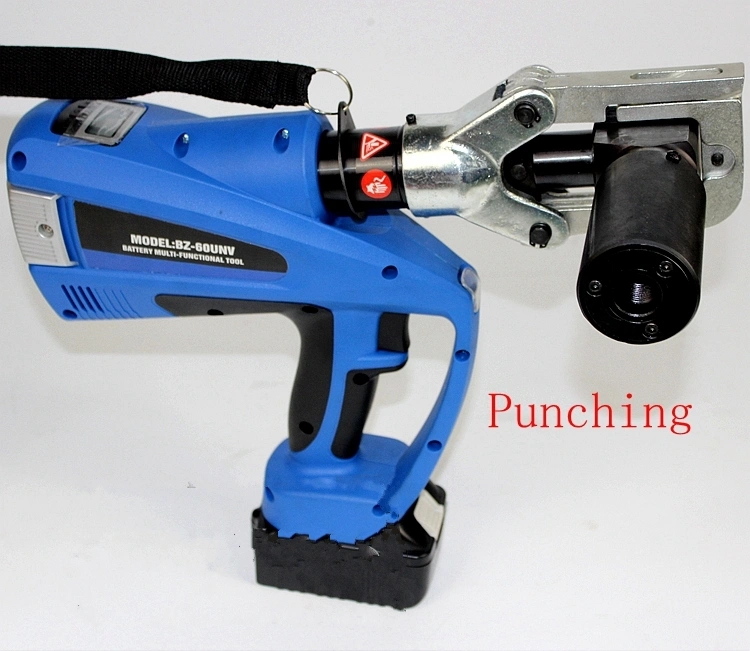 Igeelee Battery Powered Crimping Tool Bz-60unv Cutting, Crimping, and Punching, Multi-Function Battery Powered Tool