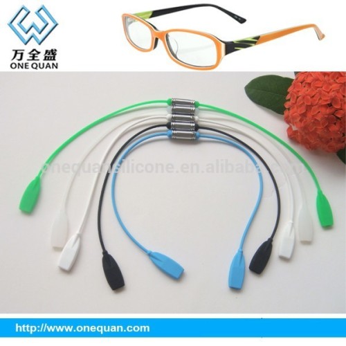 380*5mm silicone magnet sports glasses strap magnetic adjustable negative ion silicone cordon para gafas