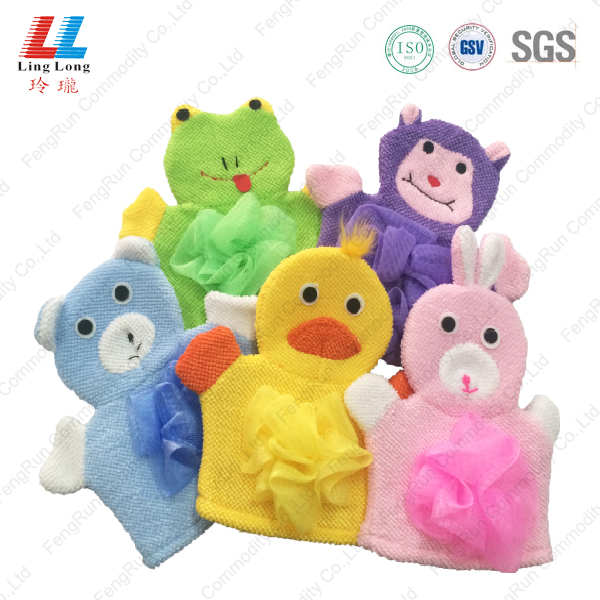 Variety animal children bath gloves