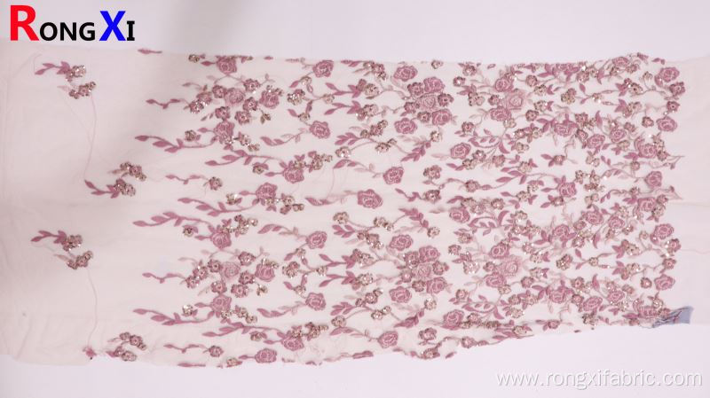 Hot Selling Sequined Fabric Rose Gold