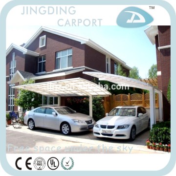 Heat ray protection aluminum frame carport with polycarbonate roof