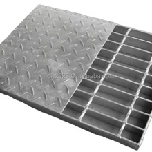 Factory Price Hot DIP Galvanized Compound Bar Grating - Steel Floor Grating with Checkered Plate