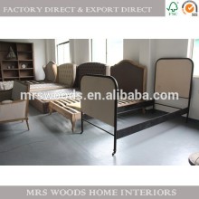 antique style wooden bed