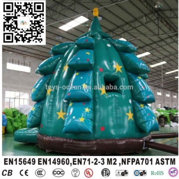 Best-selling inflatable chrismas tree bouncer, exciting party decoration bouncer