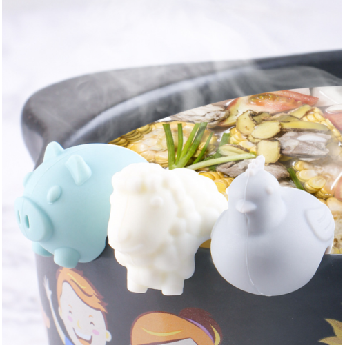 Kilang Custom Silikon Pot Lid Lifts Spoon Holder