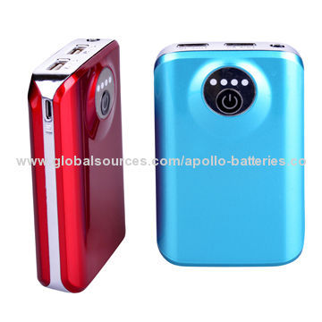 6,600mAh portable mobile power bank for iPhone, Samsung, Nokia LG