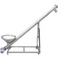 Screw augers conveyor with hopper