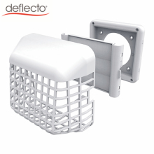 Durable Weather Resistant Dryer Vent Hood with Removable Guard for Laundry Room Venting