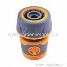 Plastic 3/4" Snap-in Garden Water Quick Connector With Soft Coat?