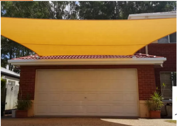 Hijau HDPE Knitted Shade Sail UV