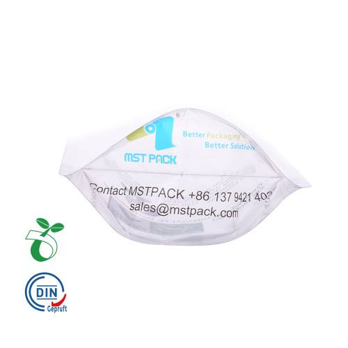 Eco Biodegradable Compostable Cortrach Strach Stand Up Fouch