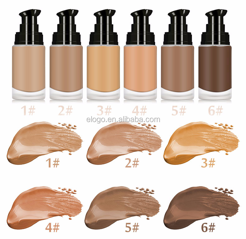 Private label hot selling skin care waterproof whitening liquid foundation