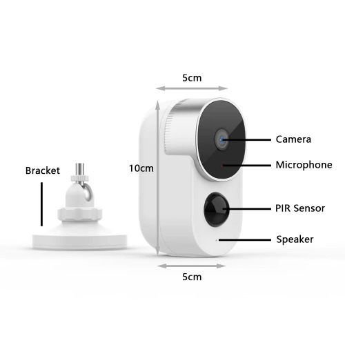 Caméra audio bidirectionnelle étanche extérieure sans fil Tuya